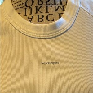 Madhappy white Logo Crewneck